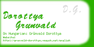 dorottya grunvald business card