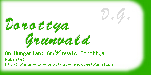 dorottya grunvald business card